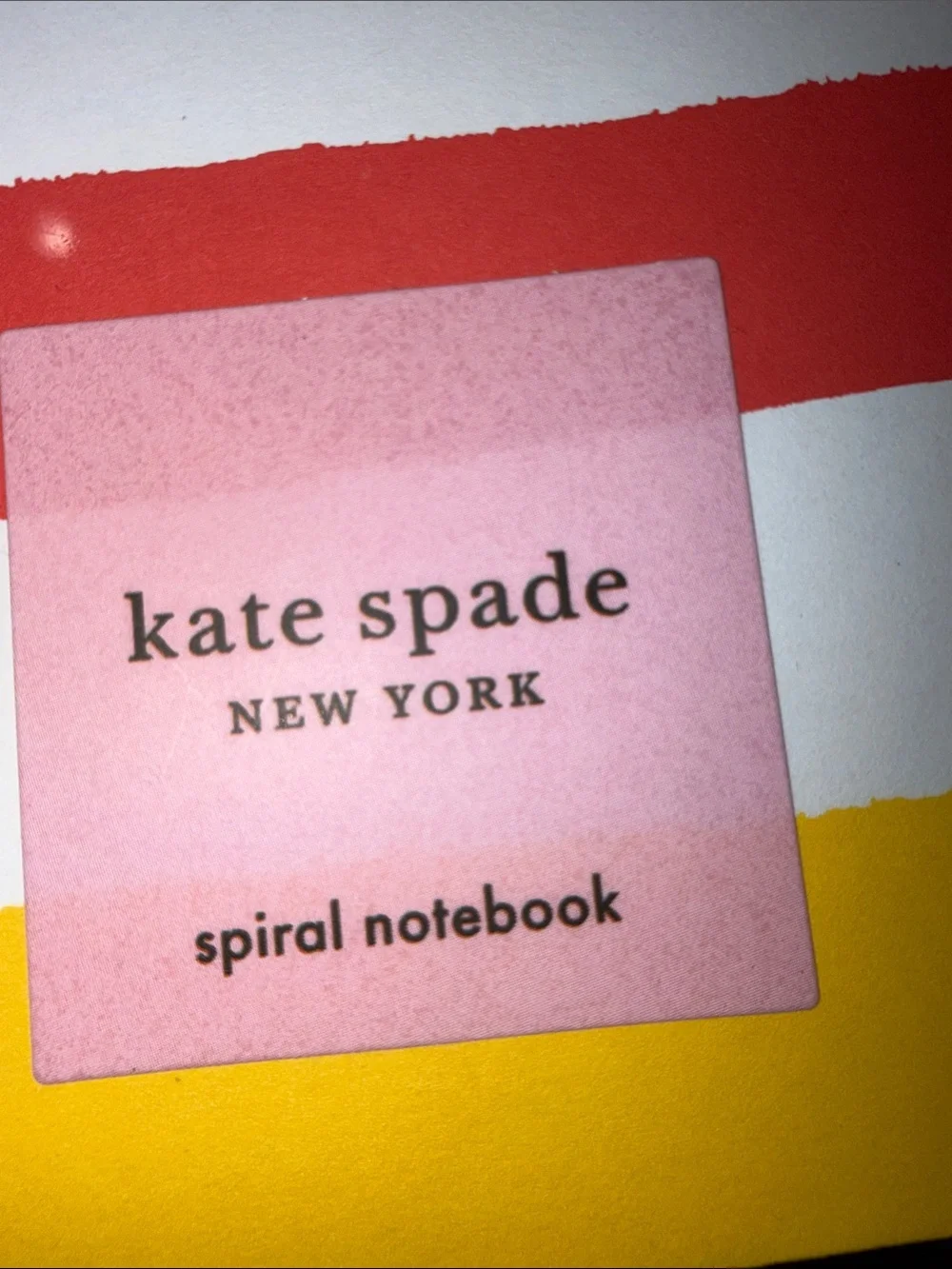 kate spade Multicolor Horizontal Striped Spiral Notebook